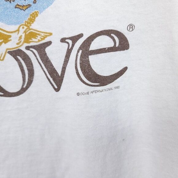 Dove Ice Cream T Shirt Vintage 90s Snack Tee Dutch Made In USA Mens Size XL - Picture 3 of 10